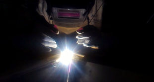 Soldagem de quadro de bicicleta