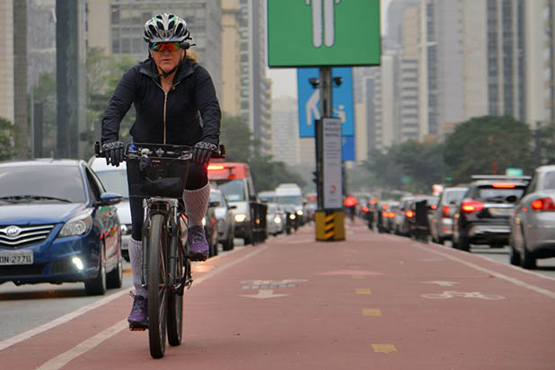 Ciclovia na Avenida Paulista