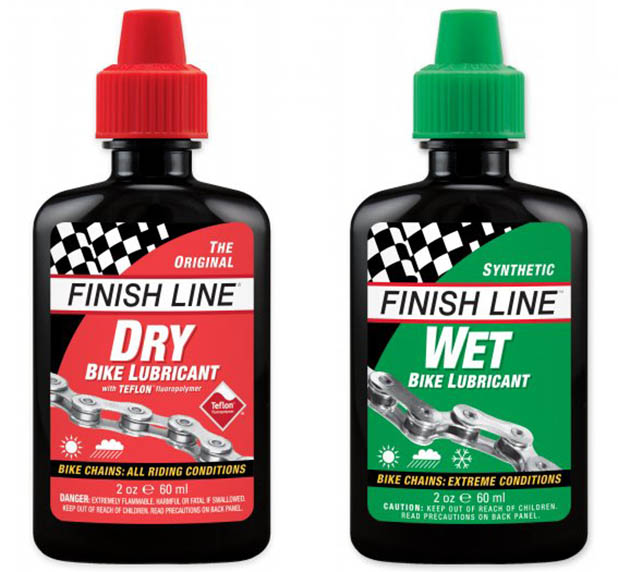 Lubrificantes Finish Line Dry e Wet